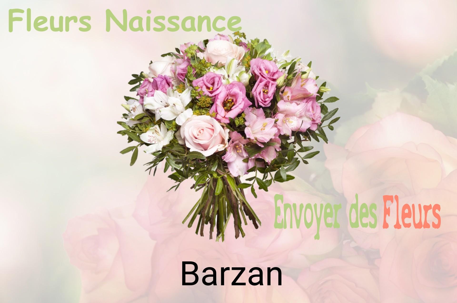 Bouquet de fleurs de naissance livré à Barzan